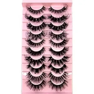 Soft Mink Eyelashes 3d Curl Winged End Eye Elongated Fake Lashes Thick Handmade Natural False Eyelash Messy Cross Lash Wholesale (Mx-3)