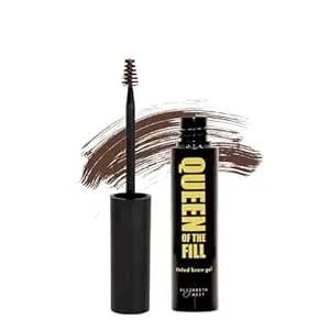 Elizabeth Mott Eyebrow Gel - Queen Of The Fill Tinted Brow Filler, Volumizer & Setter - Waterproof, Long-Lasting Brow Makeup To Define & Cover Grays - Smudge-Proof, Cruelty-Free, Auburn,Shade 4g