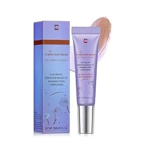 Cc Purple Correction Cream, Spf 25 Moisturizing Cream With Centella, Calms Skin, Lightweight, Color Correct Formula For Red Skin, Hydration & Spf Protection, Tone‑Perfecting Primer