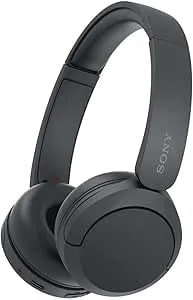 Sony Wh-ch520 Compact Easy Carrying Wireless Bluetooth On-Ear Headphones With Microphone (Black)