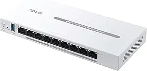 ASUS Expertwifi EBG19P Gigabit Poe+ VPN Wired Router, 8 Poe+ Ports, 123W, Up To 3 WAN Ethernet Ports+ 1 USB WAN, Perfect For Aps, Commercial-Grade Network Security, Easy Management Expertwifi App