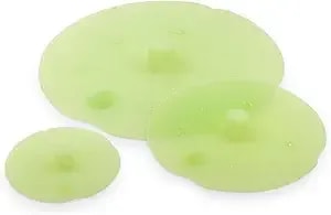 Sur La Table Lilly Pad Silicone Suction Lid Set, 3-Piece Airtight Silicone Covers For Bowls, Pots And Cans In Multiple Sizes, Set Of 3