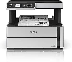 Epson Ecotank Et-m2170 Wireless Monochrome All-In-One Supertank Printer With Ethernet Plus 2 Years Of Unlimited Ink*,White