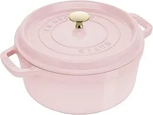Staub Cast Iron 4-Qt Round Dutch Oven - Peony Pink