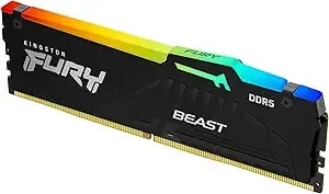 Kingston Fury Beast Rgb 16gb 6000mt/S ddr5 cl30 Desktop Memory - Amd Expo - Single Module - kf560c30bbea-16