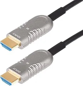 Startech.Com 50ft (15.2m) Hdmi 2.1 Hybrid Active Optical Cable (Aoc), Cmp Plenum, 8k60hz, Ultra High Speed Hdmi 2.1/2.0 Cable