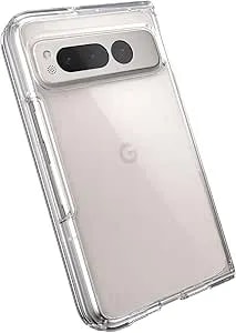 Speck Clear Google Pixel Fold Phone Case - One Piece, Foldable, Anti-Yellowing Phone Case With Drop Protection - Presidio Perfect-Clear Fold