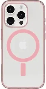Otterbox - Clear Case Series With Magsafe For Iphone 15 Pro - Shockproof, Drop Proof, Ultra-Slim, Protective Case (Anemone Pink)