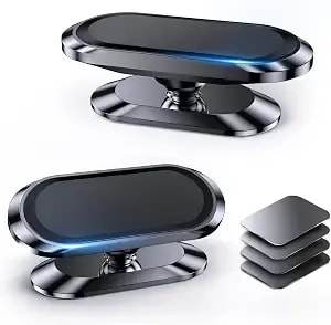 【2-Pack】 Magnetic Phone Holder For Car Dash【Strong Magnet】 Magnetic Car Phone Holder Mount 【4 Plate】 Phone Holders For Your Car Phone Mount For Car Dashboard Cell Phone Car Mount For Iphone Samsung