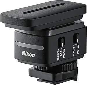 Nikon Me-d10 Shotgun Microphone For Zr Digital Accessory Shoe With Multi-Pattern Pickups And 32-Bit Float Audio Recording