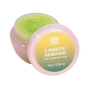 Curacoro Lash Gel Remover For Professional Eyelash Extensions 10g - Dissolves Powerful Eyelash Extension Glue - Low Irritation Cream For Sensitive Skin (Melon Scent For Sensitive Eyes)