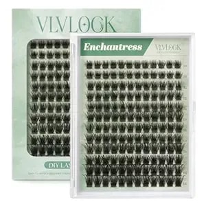 Enchantress Lash Clusters Diy Lash Extensions Individual Lashes Waterproof Long-Lasting Fluff & Weightless Look With Ultra-Thin Band Glue Remover Tweezer For Beginners(Enchantress Lashes, 10-18mm)