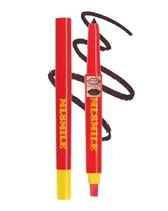 Long-Lasting Dark Brown Lip Liner Pencil, Waterproof Non-Staining Creamy Formula Brown Lipliner Pencil, 2 In 1 Matte Plump Lipliner With Silicone Smudger For Sculpting Lip & Define Contours - 06 Cocoa