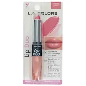 L.A. Colors Lipgloss & Lipstick Duo, c62213 Twinkle, 0.12 Oz