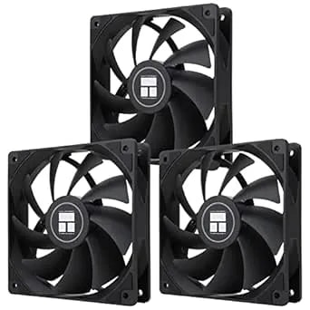 Thermalright TL-C12C X3 CPU Fan 120mm Case Cooler Fan, 4pin PWM Silent Computer Fan With S-FDB Bearing Included, Up To 1550RPM Cooling （3 Quantities）