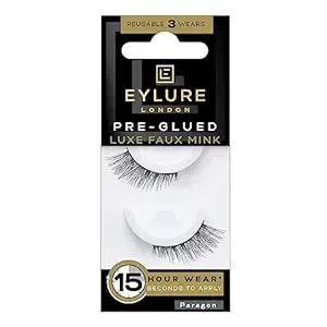 Eylure Pre-Glued False Eyelashes, Luxe Faux Mink Paragon
