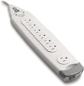 Belkin 7-Outlet Surgemaster Home Series Power Strip Surge Protector With 12ft Cord, 1060 Joules, White