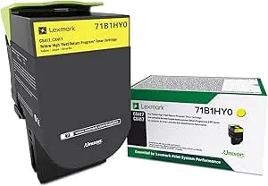 Lexmark 71b1hy0 cs417dn cx417de cs517de cx517de Yellow High Yield Return Program Cartridge Toner