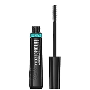 L'Oreal Paris Telescopic Lift Mascara, Lengthening And Volumizing Eye Makeup, Lash Lift With Up To 36hr Wear, Waterproof, Black, 0.33 Fl Oz