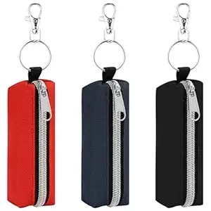 3 Pcs Lip Balm Sleeve Pouch Portable Lipstick Holder Bag Clip-On Makeup Travel Accessories Great Stuffers Gift For Women