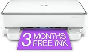Hp Envy 6055e Wireless Color All-In-One Printer With 3 Months Free Ink With Hp+ (223n1a) (Renewed)