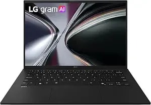 Lg Gram 14-Inch Thin And Lightweight Dual Ai Laptop Computer, Windows 11 Home, Copilot+ Pc, Powered By Intel Core Ultra 7 355 Processor, 32gb Ram, 1tb Ssd - Obsidian Black
