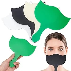 Nbeads 4 Pcs 4 Colors Eyelash Technician Photo Prop, Beauty Handle Acrylic Lash Tech Photo Prop For Lash Tech Supplies Lash Room, 5.9x6.9inch