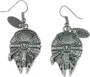 Star Wars Millennium Falcon 3d Dangle Earrings