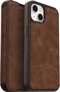 Otterbox Iphone 13 (Only) Strada Series Case - Espresso, Card Holder, Genuine Leather, Pocket-Friendly, Folio Case