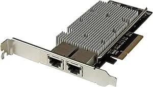 Startech.Com 2-Port 10Gb Pcie NIC With Native Link Aggregation - 10Gbase-T Ethernet Card - 100/1000/10000 Mbps LAN Card (ST20000SPEXI)