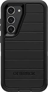 Otterbox Galaxy s23 Case Only - Defender Series - Black, Tough And Durable - With Port Protection - Case Only - Microbial Protection - No Retail Packaging