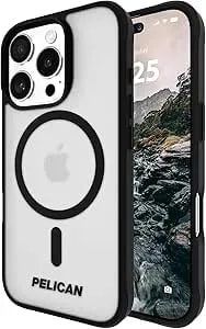 Pelican Ranger Iphone 16 Pro Case [Compatible With Magsafe] Rugged Magnetic Phone Case With 12ft Military-Grade Drop Protection - Heavy Duty Phone Cover For Iphone 16 Pro - Frosted Clear