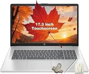 Hp 17.3 Touchscreen Laptop Computer, Windows 11 Pro, 20gb Ram, 1tb Ssd, 128gb External, Amd Ryzen 5 7530u, Fast Charge, Wi-Fi 6, 17.3 Inch Anti-Glare Display, Laptop For Business & Student