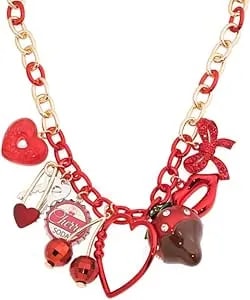 Betsey Johnson Valentine'S Day Charm Necklace