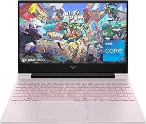 HP Victus 15.6 Inch Gaming Laptop, 13th Generation Intel Core i5-13420H, 8 GB RAM, 512 GB SSD, Nvidia Geforce RTX 2050 GPU (4 GB), Windows 11 Home, Powder Pink, 15-fa2445nr