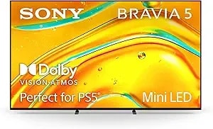 Sony Bravia 5 85 Inch Tv, Mini Led, 4k Smart Google Tv, Xr Processor With Ai Technology,120hz Television With Dolby Vision/Atmos, Exclusive Features For Playstation®5, K-85xr50