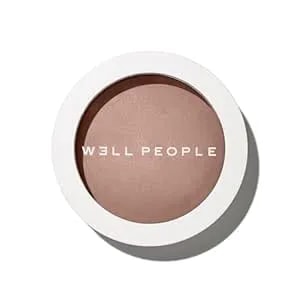 Well People Superpowder Bronzing Powder, Hydrating Baked Bronzing Powder For A Natural Glow, Semi-Matte Finish, Vegan & Cruelty-Free, Golden Hour