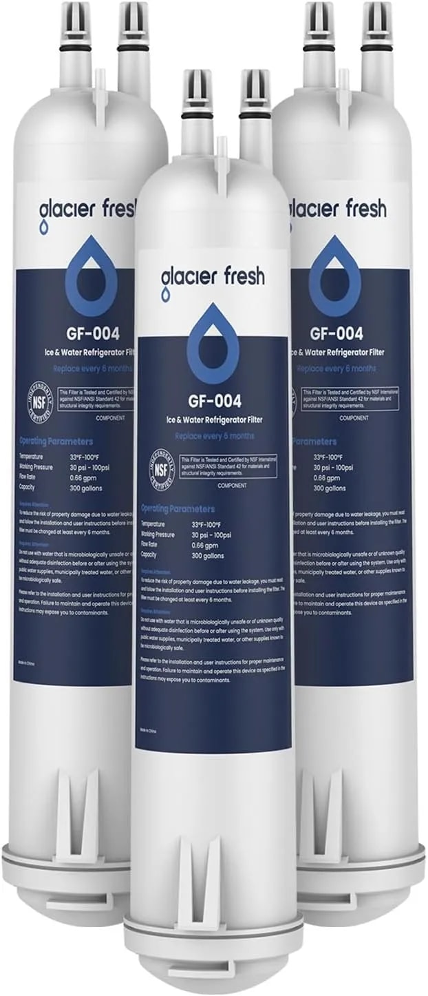 Glacier Fresh edr3rxd1 Water Filter, Compatible With 4396841, 3 Pack - kad3rxd1, whr3rxd1, 4396841, 4396710, Filter 3, 46-9083,46-9030, 9030, 9083 Refrigerator Water Filter