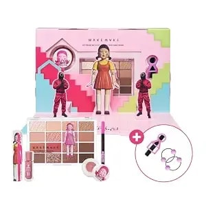 Wm X Netflix Squid Game Get Ready With Younghee Make Up Set - Make Up Set, Korean Make Up, Wakemake