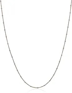 Pandora Beaded Chain Necklace - Adjustable Necklace With Lobster Clasp - Jewelry For Women - 14k Rose Gold - 27.6"