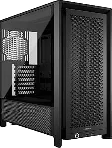 Corsair 4000d Frame Modular Mid-Tower Atx Pc Case – High Airflow, Infinirail™ Fan Mounting System, Dual 360mm Radiator Support, Asus Btf, Msi Project Zero, Gigabyte Project Stealth – Black