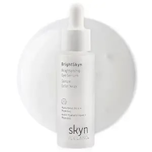 Skyn Iceland Brightening Eye Serum, Peptides And Hyaluronic Acid Treatment, Helps Smooth Wrinkles, Improve Elasticity And Brightness. Lightweight Hydrating Formula For Under Eye Area, 0.4 Fl Oz