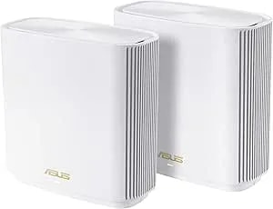 ASUS Zenwifi AX6600 Tri-Band Mesh Wifi 6 System (XT8 2PK) - Whole Home Coverage Up To 5500 Sq.Ft & 6+ Rooms, Aimesh, Included Lifetime Internet Security, Easy Setup, 3 SSID, Parental Control, White