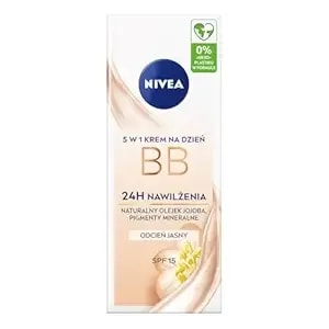 Nivea Bb Cream 5-In-1 Hydrating Day Cream With Mineral Pigments & Jojoba Oil, Light Skin Tone 50 Ml – Covers, Evens, Brightens, Moisturises & Nourishes Skin In One Step