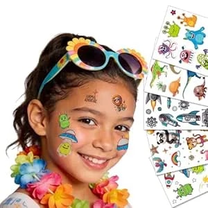 Temporary Tattoos For Kids, 60 Pcs Cool Designs Fake Tattoos For Boys, Safe And Waterproof Temporary Tattoos Stickers, Best Choice For Birthday Parties, Gifts, School Reward Activities
