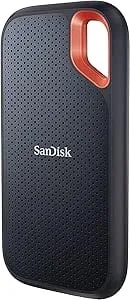Sandisk 500GB Extreme Portable SSD - Up To 1050MB/S, USB-C, USB 3.2 Gen 2, IP65 Water And Dust Resistance, Updated Firmware - External Solid State Drive - SDSSDE61-500G-G25