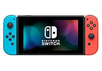 Nintendo Switch Game Console - Black (Hac-001(-01) W/Blue & Red Joycon (Renewed)