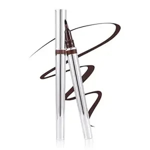 Quick-Drying Waterproof Liquid Eye Liner, 2026 New Flat-Head Eyeliner For Wide Eyeliner And Thin Eyeliners, Stay All Day Makeup, Long-Lasting, Smudge-Proof & Transfer-Resistant (Brown)