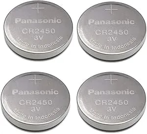 Panasonic Cr2450 Cr 2450 Lithium 3v Battery [ Pack Of 4 ]