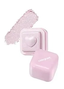 Colorgram Milk Bling Heartlighter 02 Pink Heart - Silky Smooth Versatile Creamy Highlighter With Shimmery Finish, Soft And Natural Glow Perfect For Daily Makeup